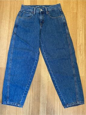 Boys High-Rise Barrel Leg Denim Jeans Size 12